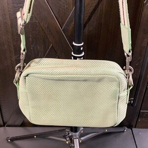 Universal Thread Perforated Green Crossbody Bag